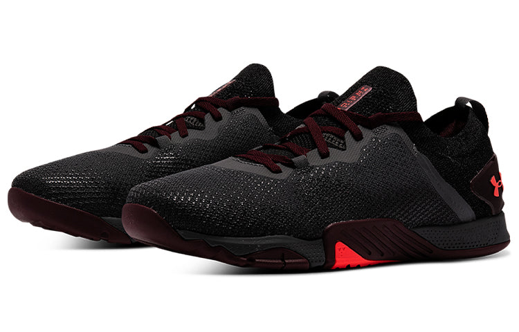 Under Armour TriBase Reign 3 'Pitch Grey Venom Red' 3023698-101
