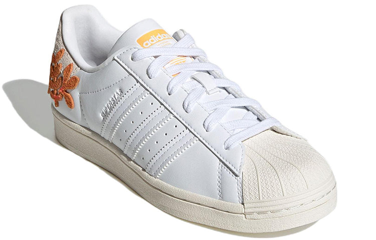 (WMNS) adidas Superstar 'Floral Patches - White Flash Orange' GZ0865