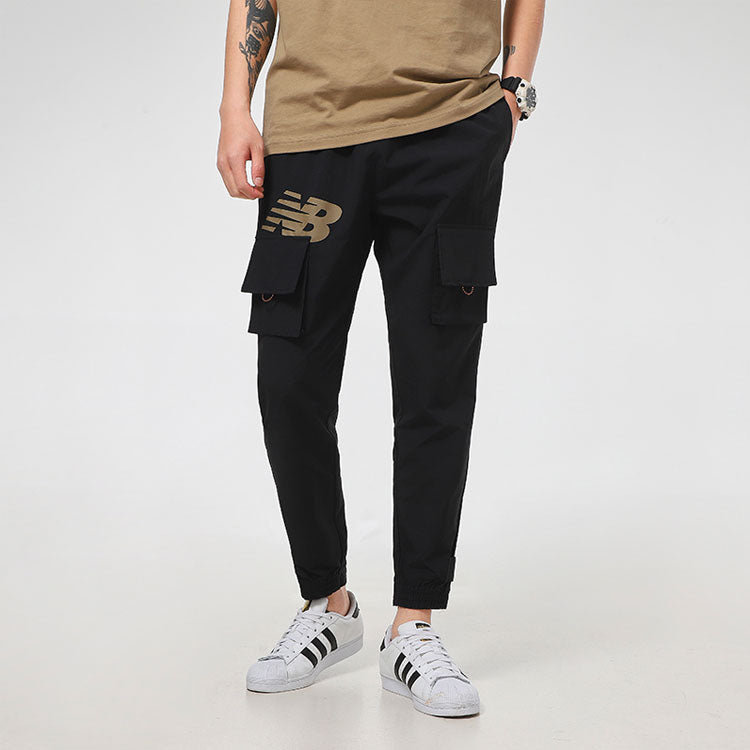 New Balance Streetwear Cargo Pants Asia Sizing 'Black' AMP12350-BK