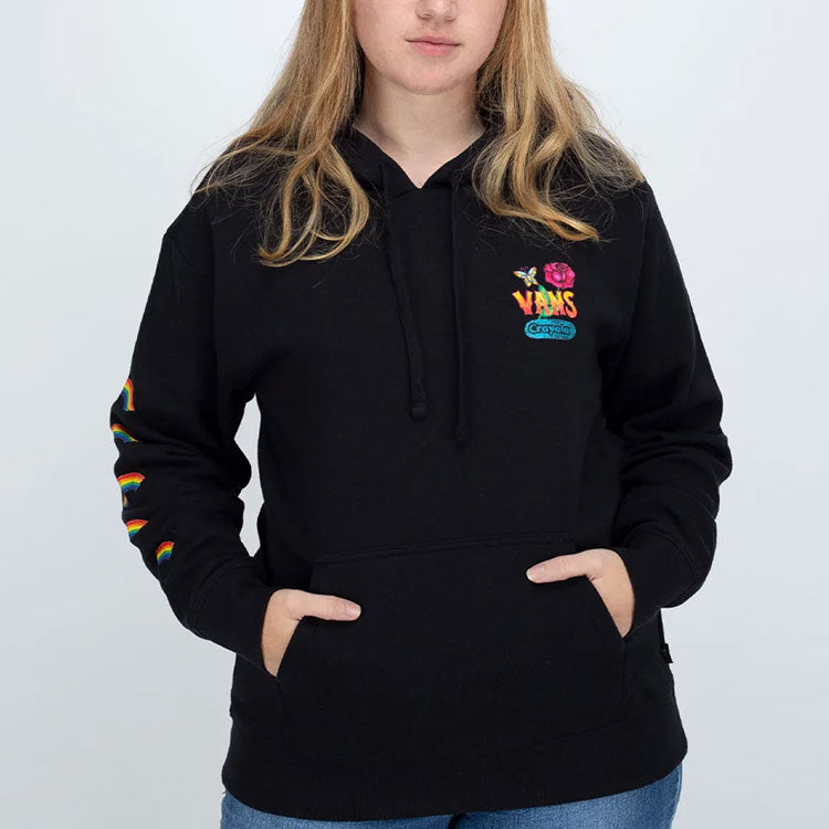 (WMNS) Vans x Crayola Hoodie 'Black' VN0A7RKLYUY
