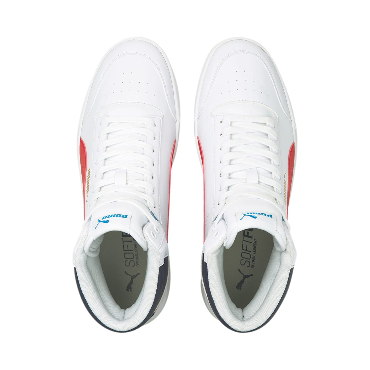 PUMA Shuffle Mid 'White High Risk Red' 380748-03