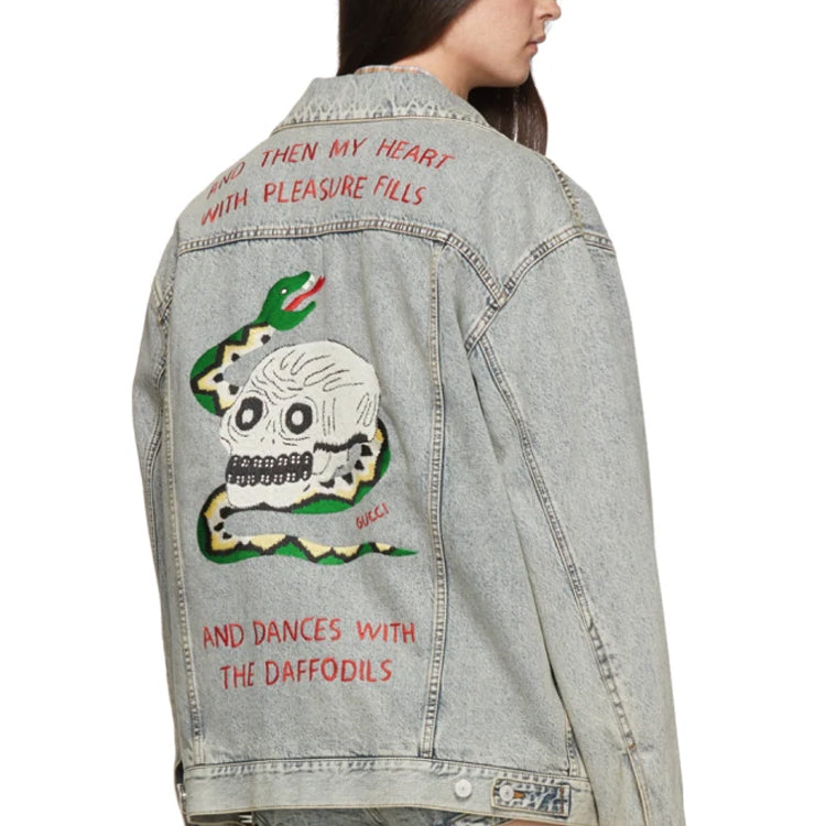 Gucci Bleached Denim Jacket 'Light Blue' 548722-XDAK4-4048