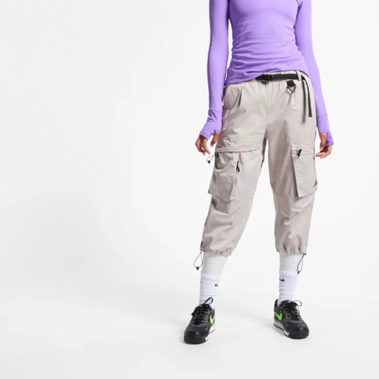 (WMNS) Nike Acg Multiple Pockets Cargo Mountain White Pants 'Moon Particle Summit White' BQ7302-286