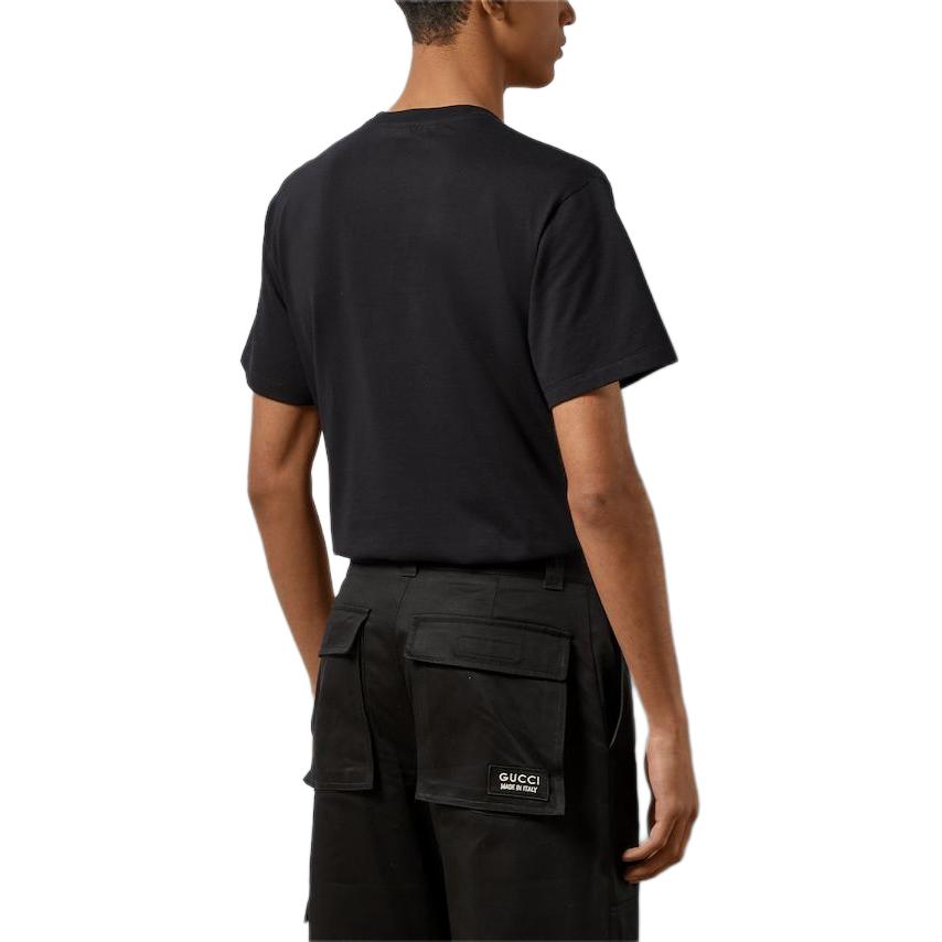 Gucci Cotton Jersey T-Shirt With Patch 'Black' 774347-XJGA8-1043