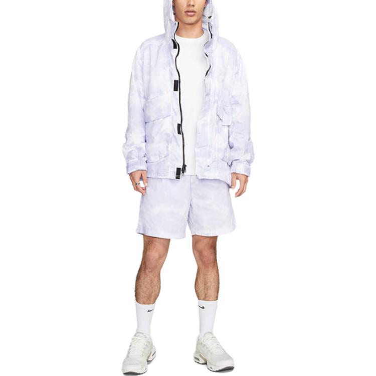 Nike Sportswear Tech Pack Woven Hooded Jacket 'Indigo Haze White' DX0218-519