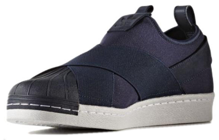 adidas originals Superstar Slip-on Cozy Wear-resistant Skateboarding Shoes Blue BZ0113