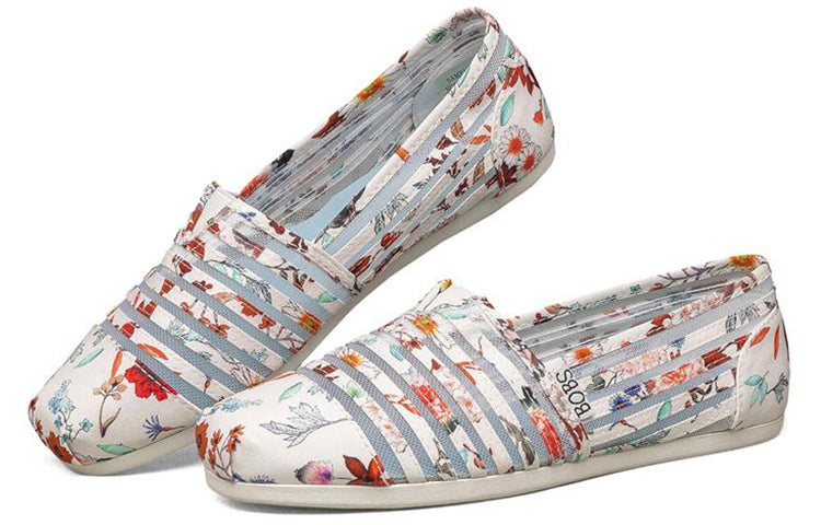 (WMNS) Skechers Bobs Plush 'Gray White Red' 33420-WMLT