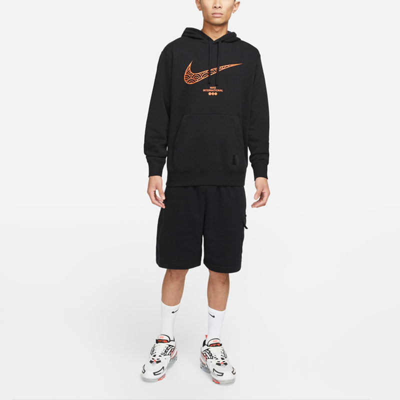 Nike CNY Chinese New Year's Edition Logo Printing Knit Fleece Black DQ5067-010