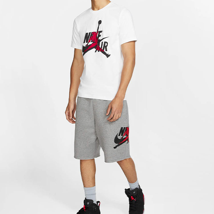 Air Jordan Jumpman Logo Sports short sleeve Men White BV5906-100