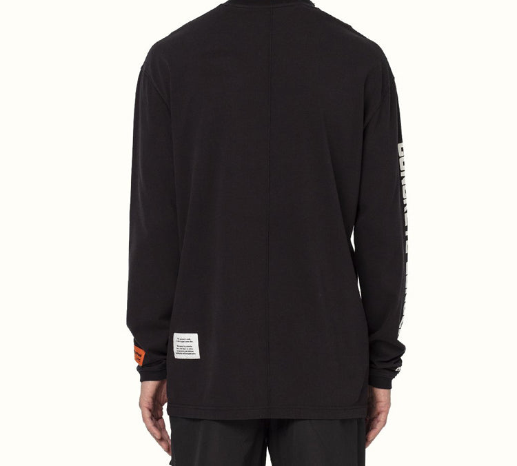HERON PRESTON bird-print long-sleeved Tee HMAB013S209130211088