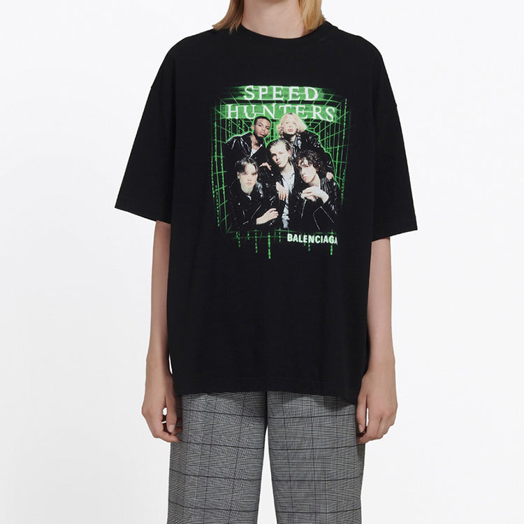 Balenciaga Speed Hunters Printing Black 556089TCV381000