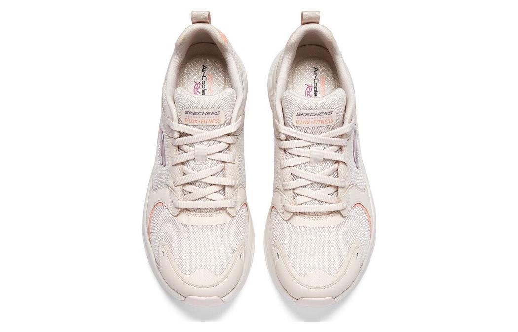 (WMNS) Skechers D'lux Fitness 'White Pink' 149847-LPMT
