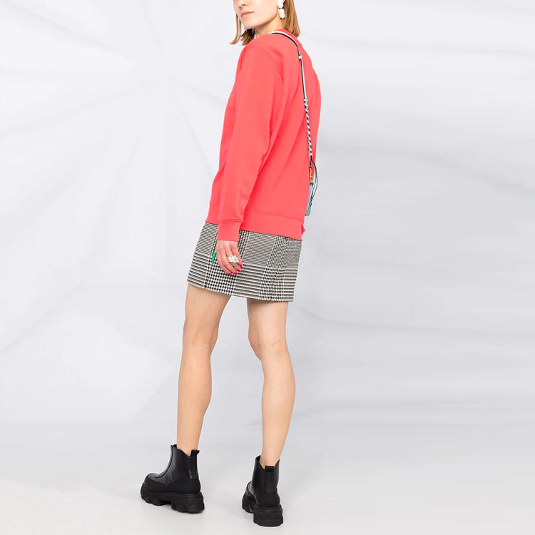 (WMNS) KENZO SS21 Embroidery Logo Swea Orange FB52SW8244XA-18