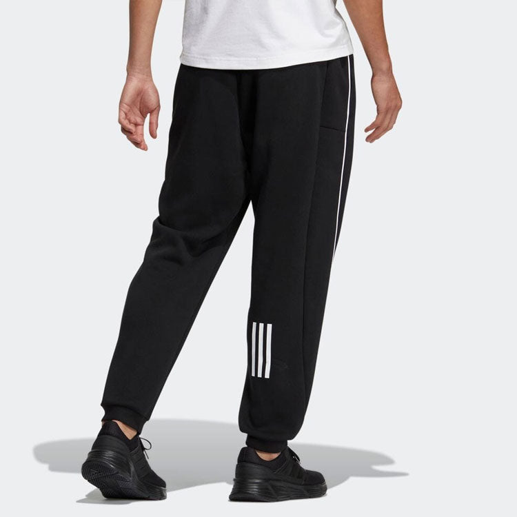 Men's adidas Minimalistic Alphabet Printing Bundle Feet Sports Pants/Trousers/Joggers Black HM2682