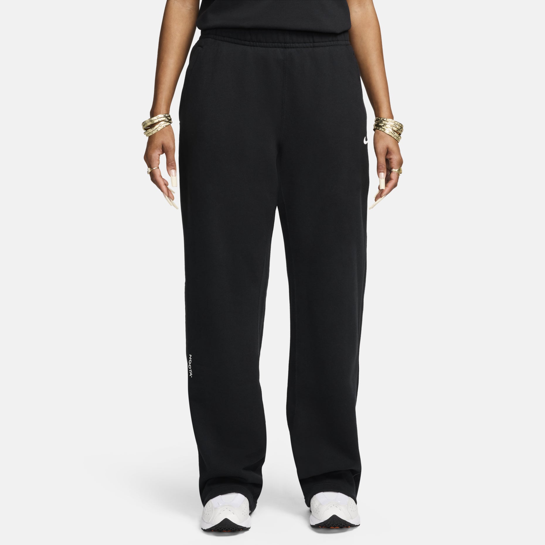 Nike x NOCTA Fleece CS Open-Hem Pant 'Black' FZ4675-010