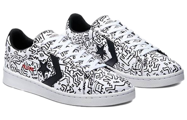 Converse Keith Haring x Pro Leather 'White Black' 171857C