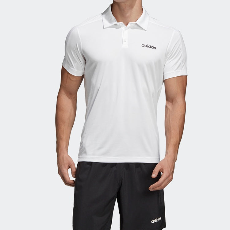 adidas Sports Training Short Sleeve Polo Shirt White DT3049