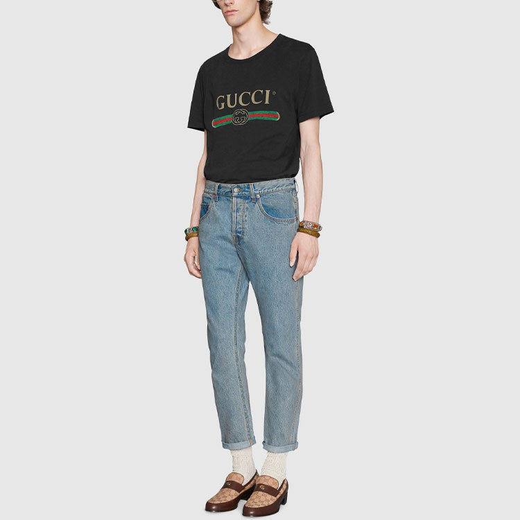 Gucci Washed Jersey Oversize T-Shirt 'Black' 440103-X3F05-1508