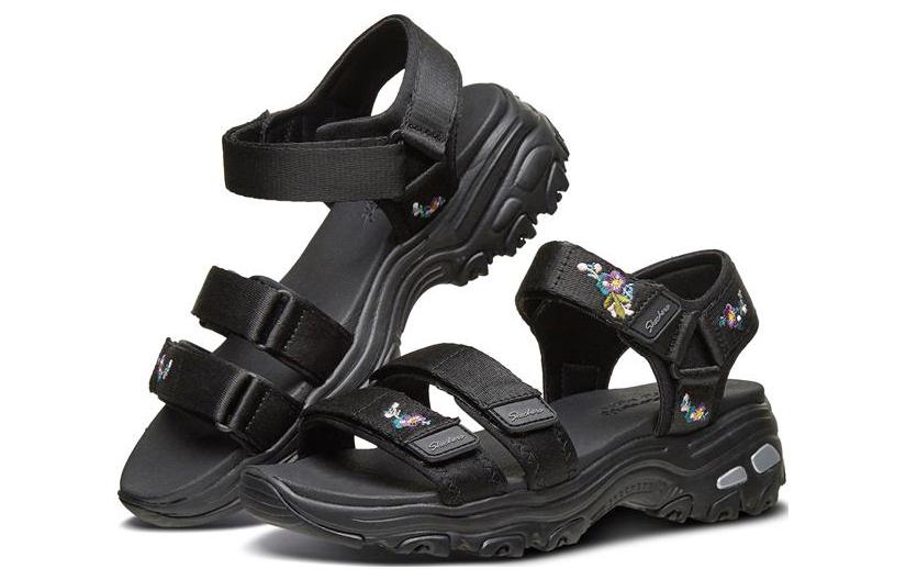 (WMNS) Skechers D'Lites 1.0 'Black' 33200-BBK