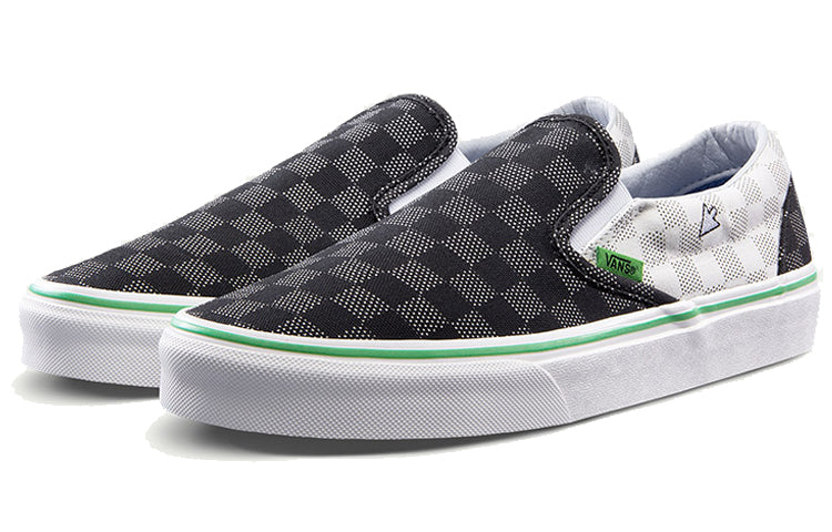 Slip-On 'Vanscii - Black White Green' VN0A38F7VMP
