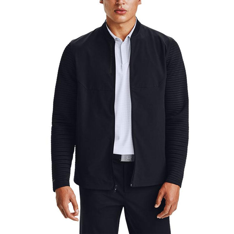 Under Armour Golf Sports Zipper Coat Male Black 1360510-001
