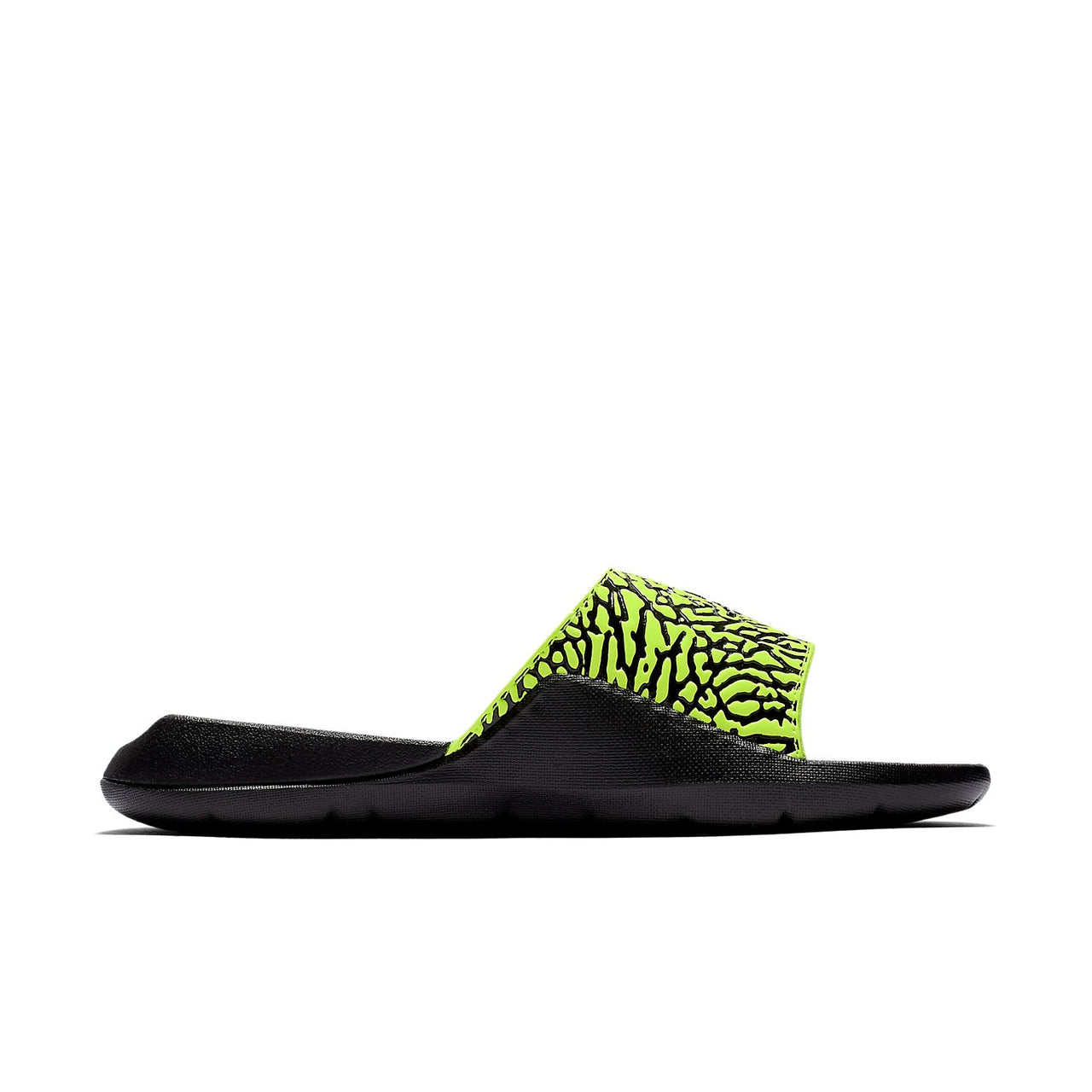 (GS) Air Jordan Hydro 7 V2 Burst Crack Black Yellow Slippers 'Black Yellow' BQ6291-700
