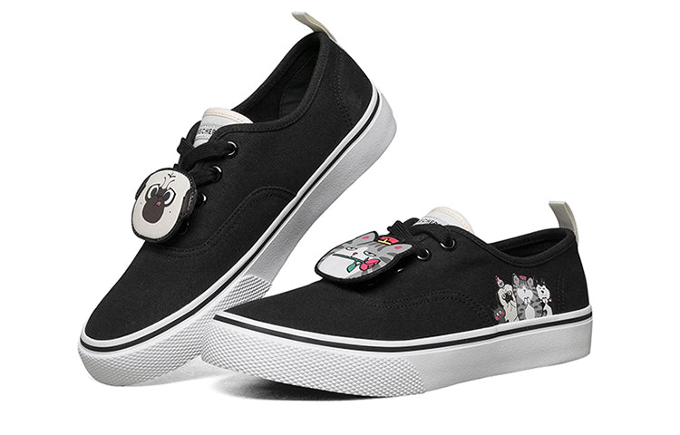 (WMNS) Skechers V lites Sneakers Black 66666269-BLK