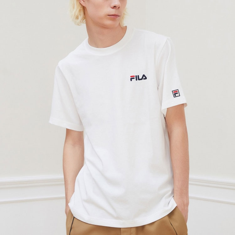 FILA Logo Sports Short Sleeve White FS2RSD2102X-OWH