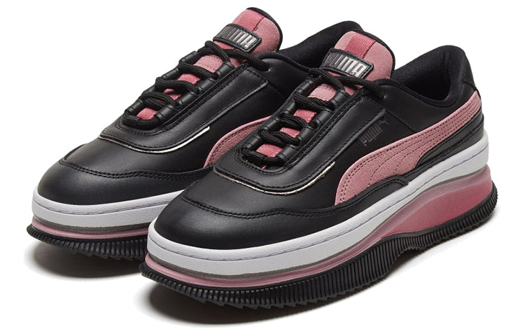 (WMNS) PUMA Deva Mixed Metallic White/Black/Pink Casual Platform Sneakers 373920-02