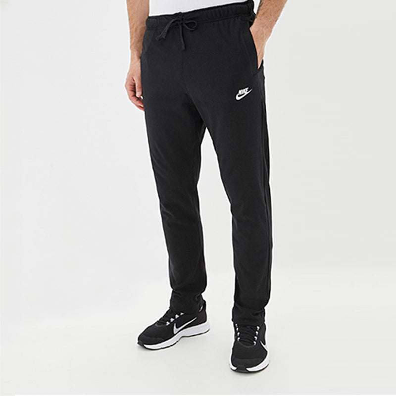 Nike Logo Embroidered Sports Training Knit Long Pants Black BV2766-010