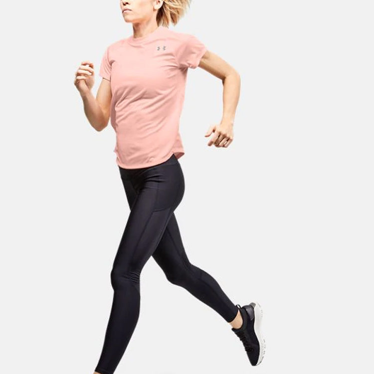 (WMNS) Under Armour Running Sports Short Sleeve Pink 1326462-845