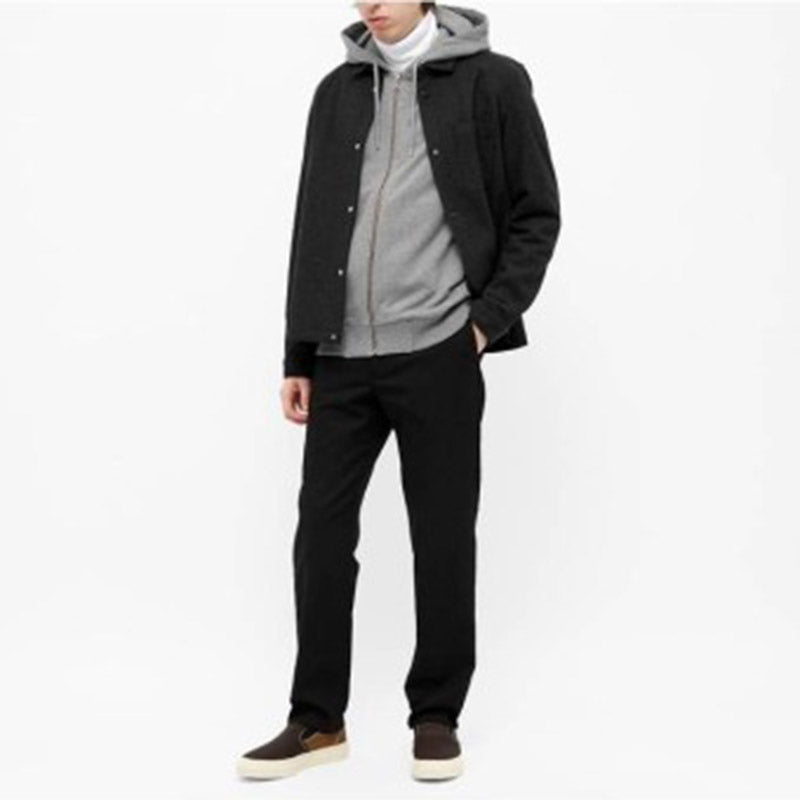 Men's KENZO SS21 Embroidered Small Tiger Head Zipper Gray FB55BL7214ML-95