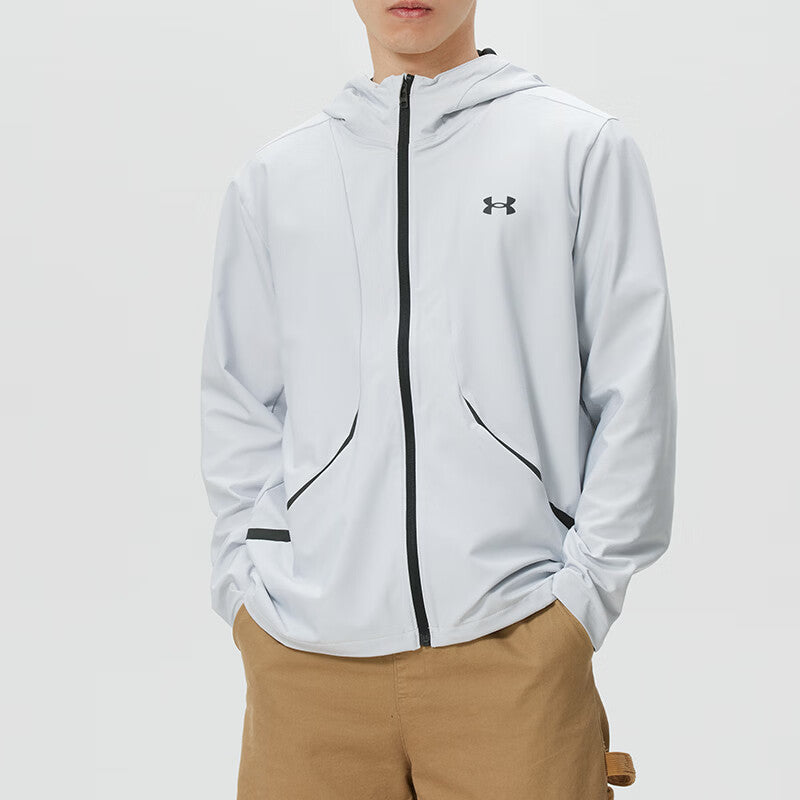 Under Armour Unstoppable Woven Jacket 'Halo Gray Black' 6014621-014