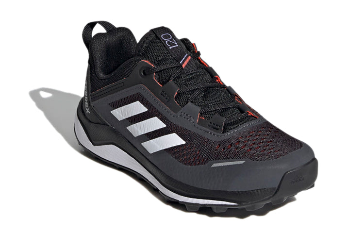 (GS) adidas Terrex Agravic Flow Primegreen Trail Running J 'Black White' FX4101