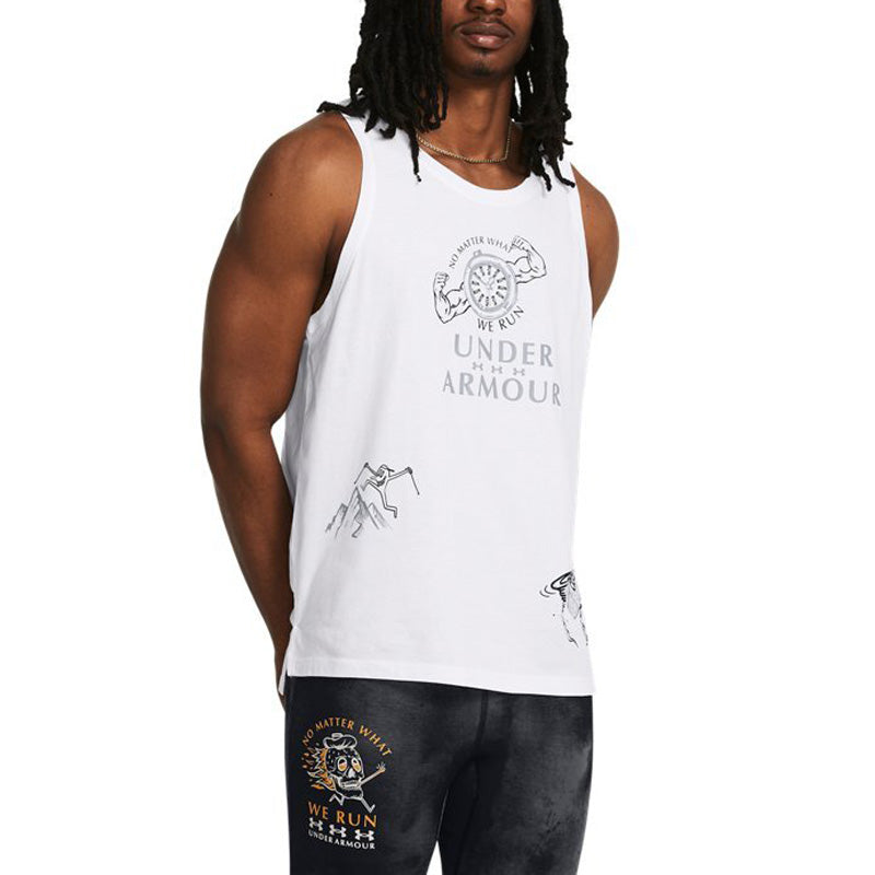 Under Armour We Run Singlet 'White' 1383413-100