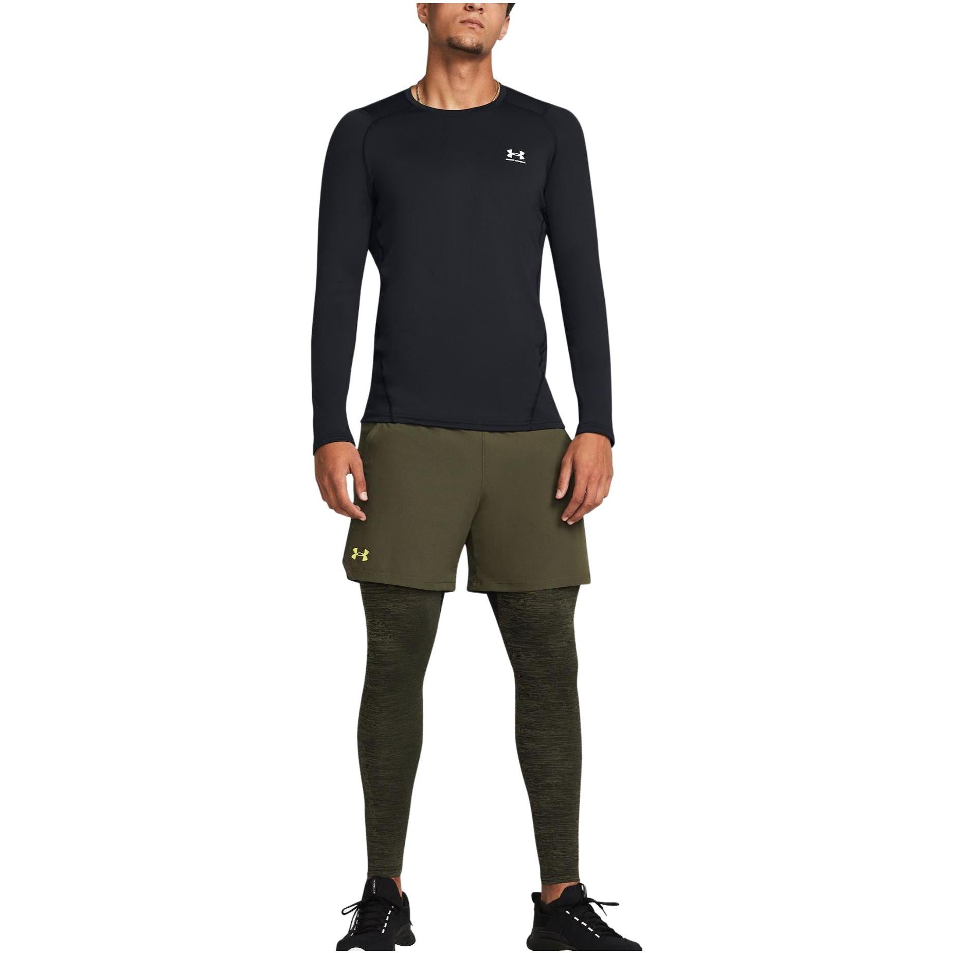 Under Armour ColdGear Twist Leggings 'Green' 1379821-390
