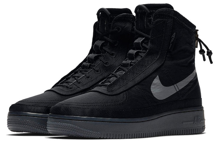 (WMNS) Nike Air Force 1 High Shell 'Black' BQ6096-001