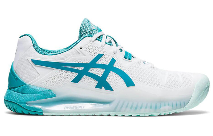 (WMNS) ASICS Gel Resolution 8 Wide 'White Lagoon' 1042A097-106