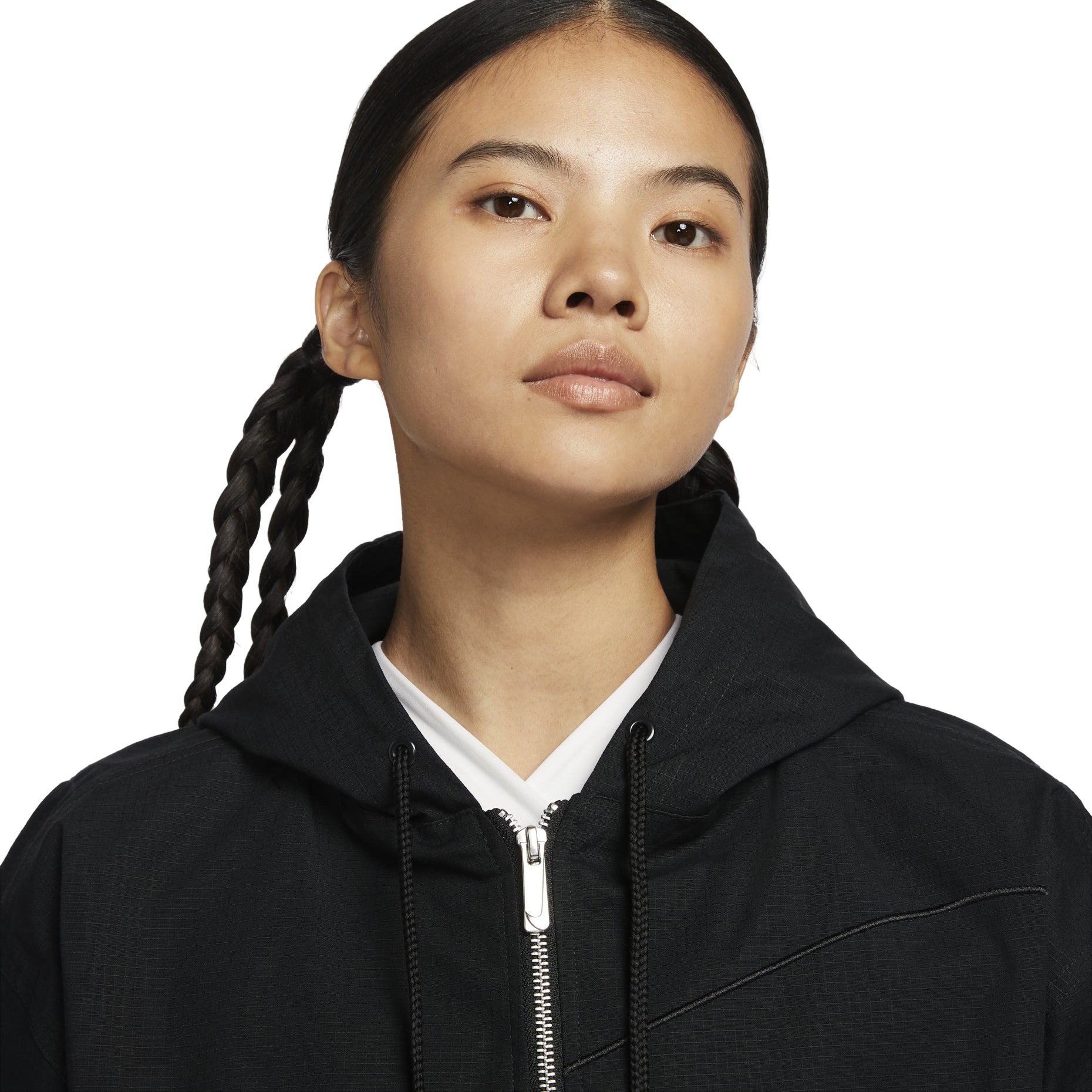 (WMNS) Nike Bis Swoosh Jacket 'Black' FV7775-010