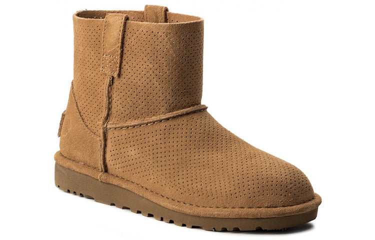 (WMNS) UGG Classic Unlined Mini Perf 'Light Brown' 1016852-TAW