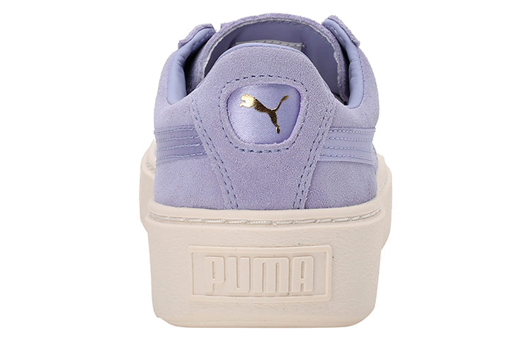 (WMNS) PUMA Suede Platform Satin Purple 365828-01