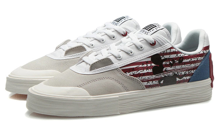 Li-Ning Disney x Keith Haring Skate Shoes 'White Grey' AECR049-1
