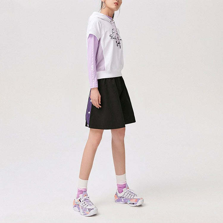 (WMNS) FILA Fusion Casual Sports hooded Short Sleeve Hoodie White T11W128202F-WT