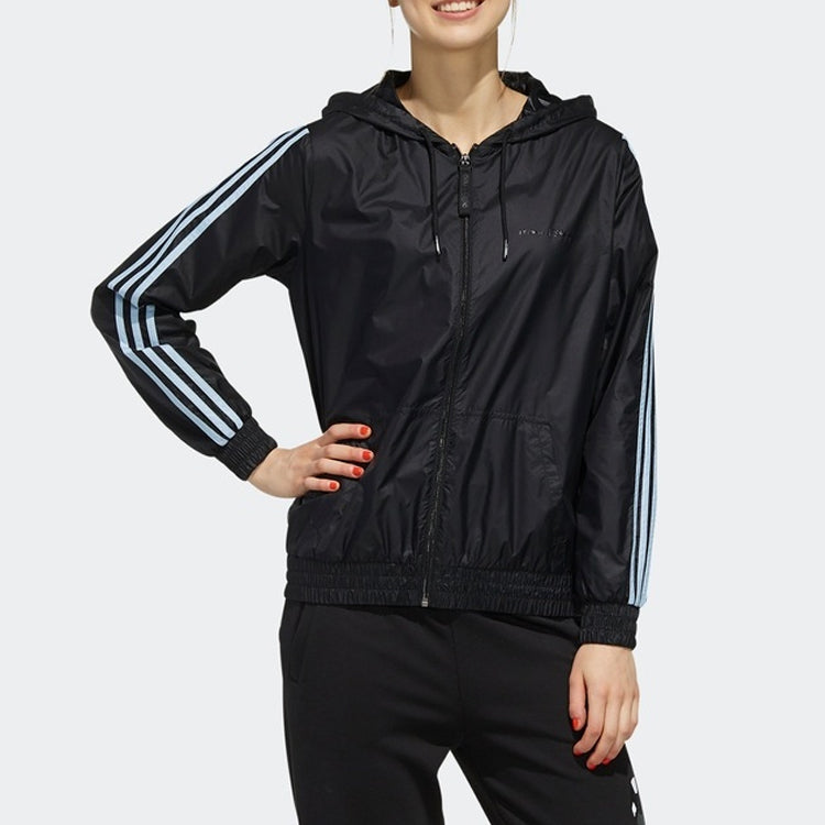 (WMNS) adidas neo MCKY&MNN Windbreaker Black EI4548