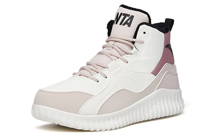 (WMNS) ANTA Life Series Sneakers High 'Grey White Purple' 122148903-2