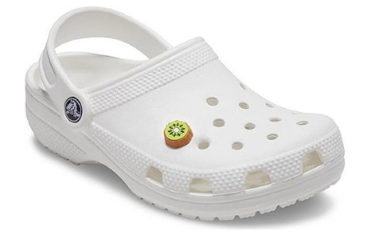 Crocs Classic Charm Kiwi Slice Clogs 'White' 21SF10008477