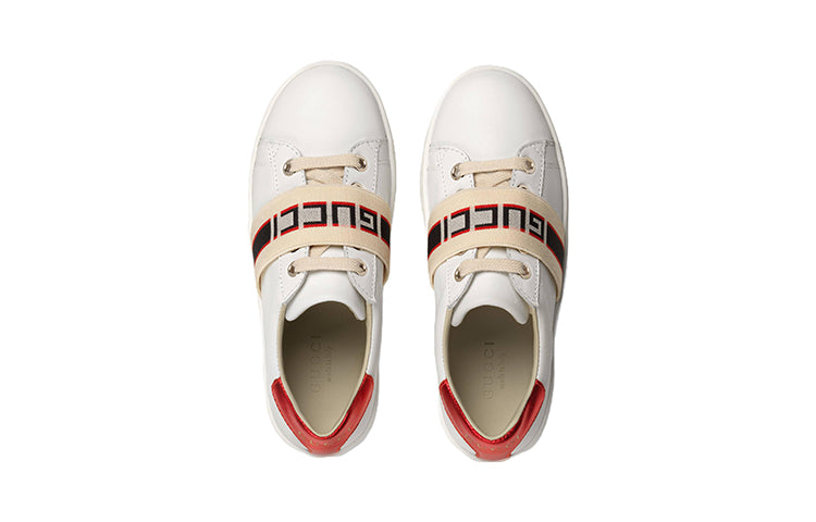 (PS) Gucci Ace Stripe Leather 'White Red Black' 553053-0IIR0-9065
