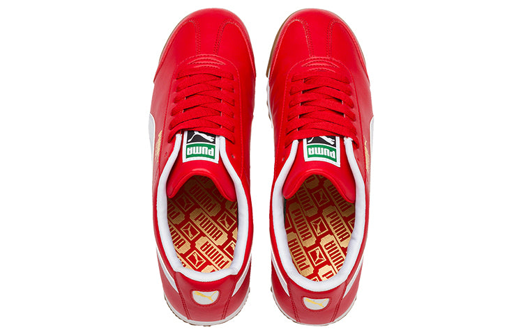 PUMA Roma Basic Low Running Shoes White/Red 353572-96