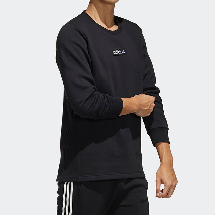 adidas neo M C SW Round Neck Fleece Lined Long Sleeves Black EI4701