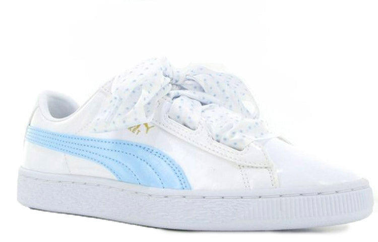 PUMA Basket Heart Patent Pink 'White Blue' 367820-01